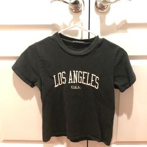 Brandy Melvine navy green short sleeve